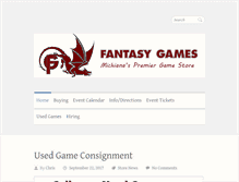 Tablet Screenshot of fantasygames-southbend.com